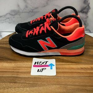 New Balance Womens 515 Black Suede Classic Cushioned Sneaker Shoes Size 9B